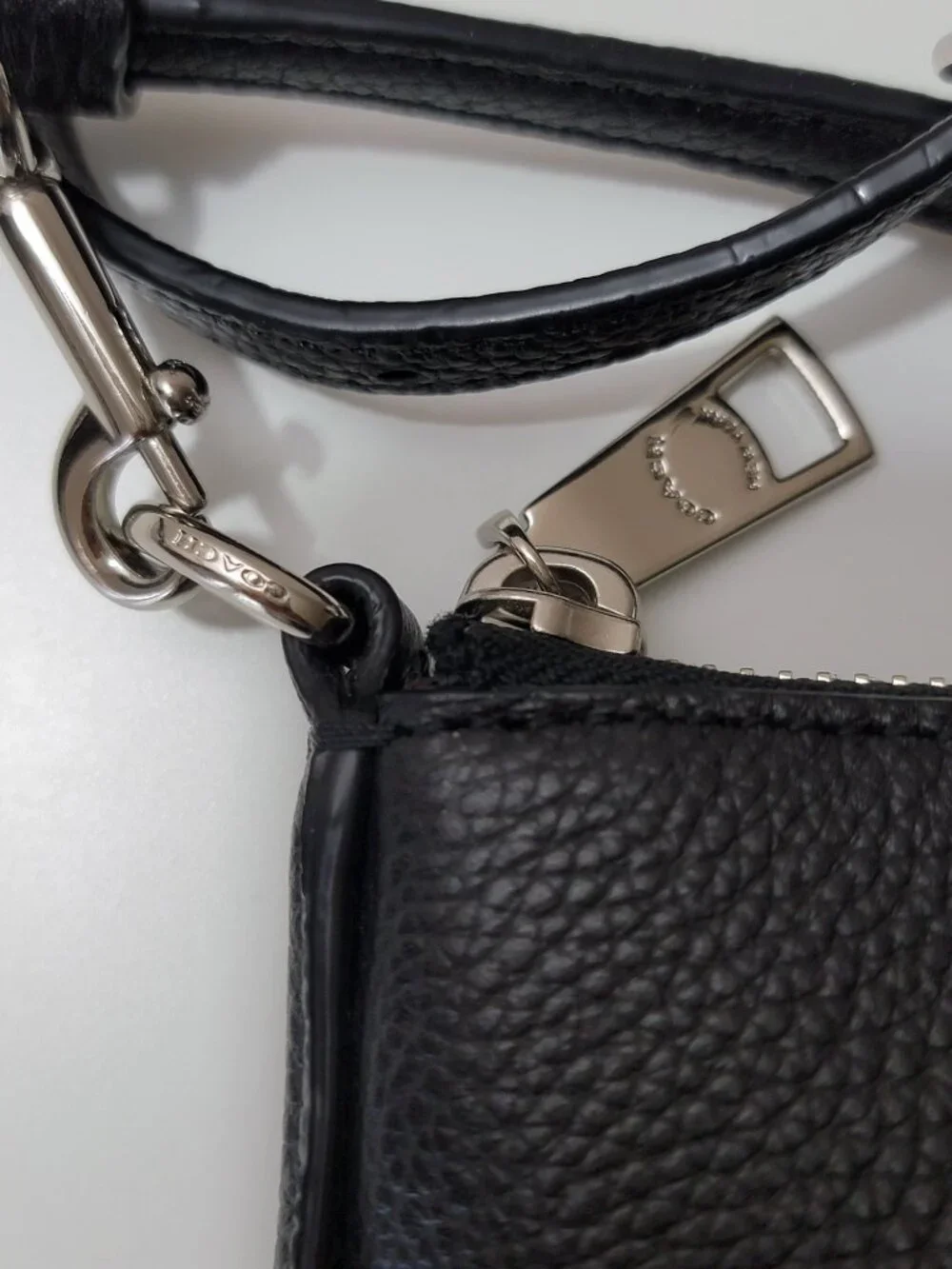 Coach Kitt Crossbody Charcoal Grey Signature Varsity Stripe Messenger Bag